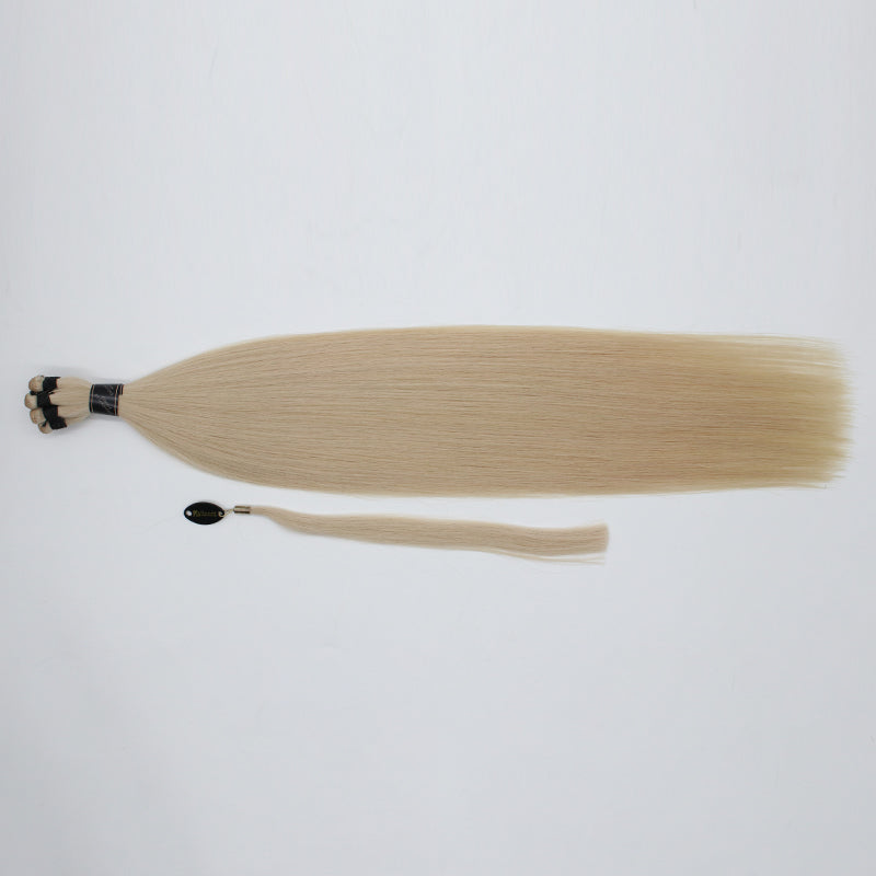 Håndsyet luksushår - hair extensions #Platin Blond / Platinum