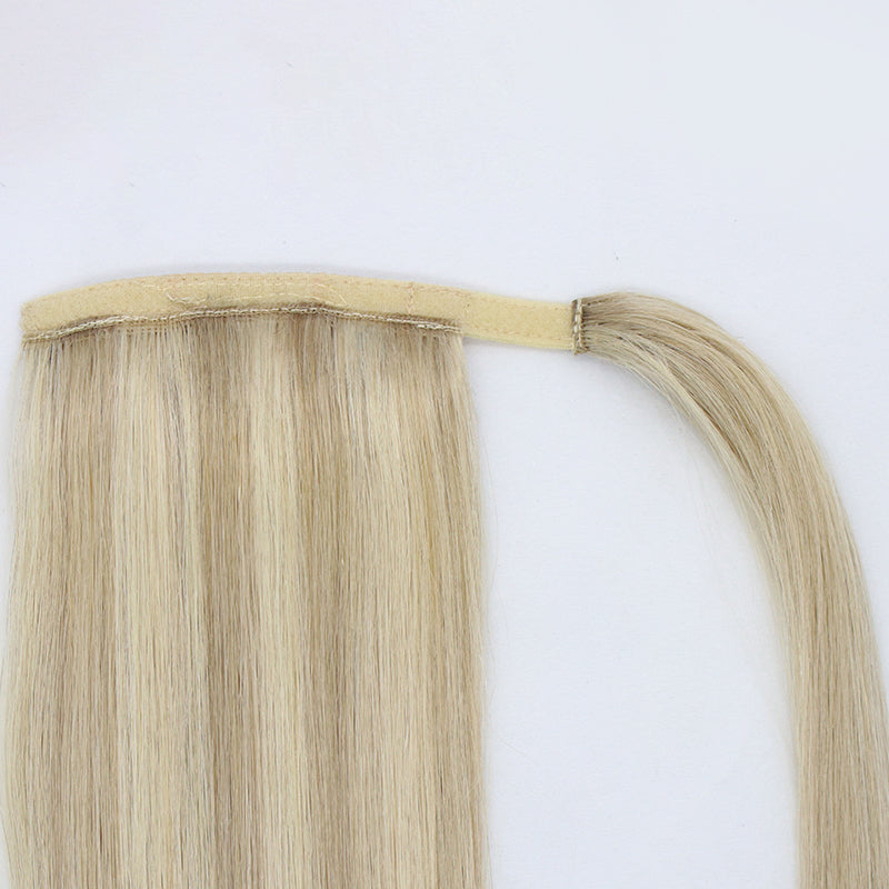 Hestehale / Ponytail extensions - 100% ægte hår #Sandstone Blend